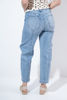 Imagen de High Rise Barrel Jeans Con Bolsillos Parche