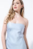 Imagen de Vestido En Satin Straple, Lazo Espalda