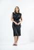 Imagen de Vestido En Satin Cuello Alto