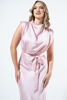 Imagen de Vestido En Satin Cuello Alto