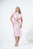 Imagen de Vestido En Satin Cuello Alto