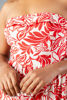 Imagen de Vestido Straple Print Floral, Nudo Espalda   ( Exclusivo Pagina)