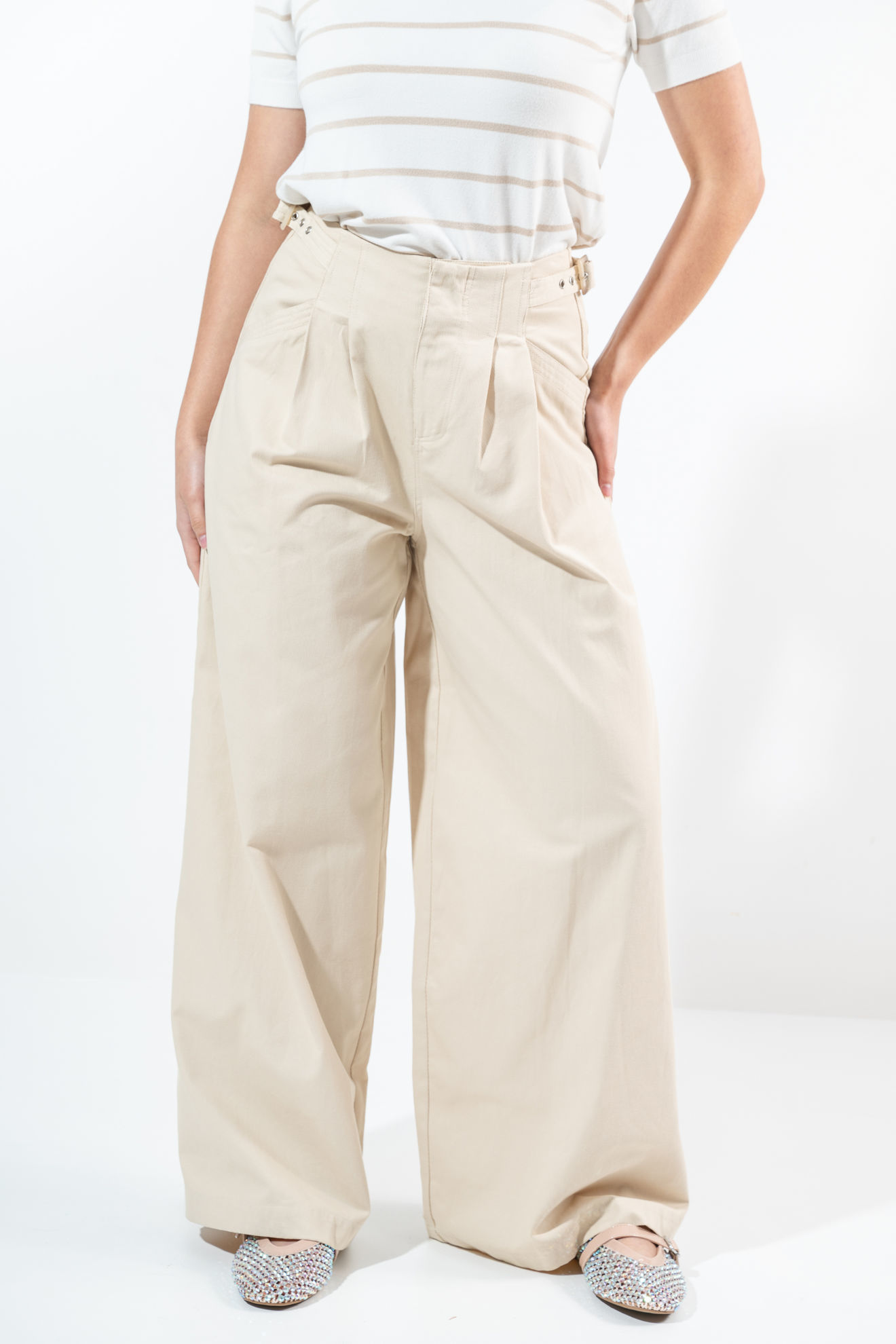 Imagen de Pantalon Ancho Con Hevilla
