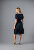 Imagen de Vestido En Satin Forrado, Cuello V Manga Corta   ( Exclusivo Pagina)