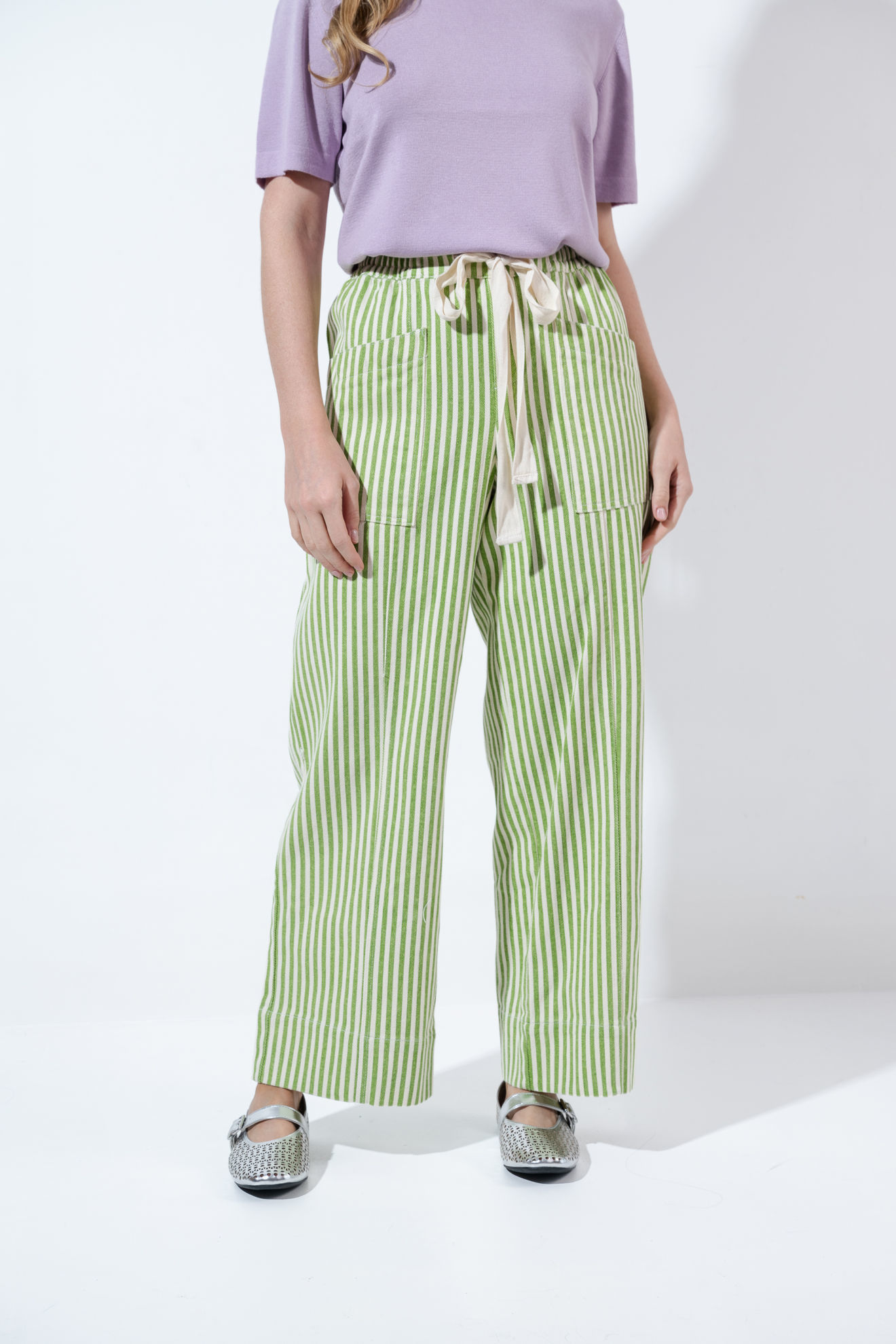 Imagen de Pantalon Rayas Elastico En Cintura