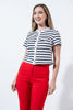 Imagen de Blusa Manga Corta Rayas Botones