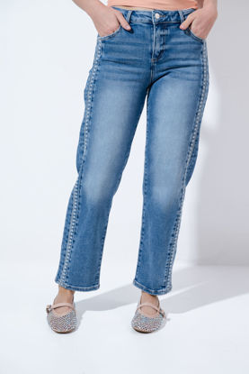 Imagen de Pantalon Con Detalle Bordado Al Lado