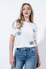Imagen de Blusa Con Detalles De Flores En Mezclilla