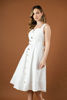 Imagen de Vestido Tirante Ancho, Botones Decorativos Dorados, Con Cinturon Incluido