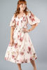 Imagen de Vestido Cuello V Print Floral Con Cinturon