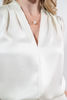 Imagen de Blusa Cuello V Con Collar Manga Corta