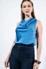 Imagen de Blusa En Satin Sin Mangas Cuello Bobo