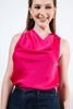 Imagen de Blusa En Satin Sin Mangas Cuello Bobo