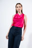 Imagen de Blusa En Satin Sin Mangas Cuello Bobo