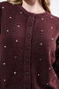 Imagen de Sweater Botones Frente Cuello Redondo, Print Lunares