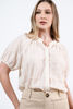 Imagen de Blusa  Cuello Chino Con Bordado Manga Corta
