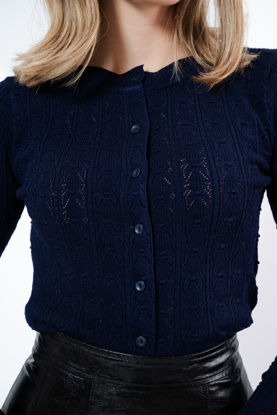 Imagen de Blusa Sweater Botones Cuello Redondo