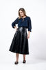 Imagen de Falda Midi En Cuerina