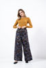 Imagen de Pantalon Palazzo En Satin Estampado Elastico Cintura