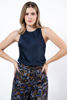 Imagen de Blusa En Satin Sin Mangas Cuello Redondo