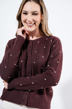 Imagen de Sweater Botones Print Mini Lunares