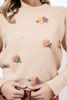 Imagen de Sweater Con Bordado Cuello Redondo
