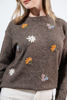Imagen de Sweater Con Bordado Cuello Redondo
