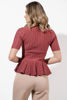 Imagen de Blusa Tejida Estilo Peplum Manga Corta