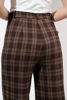 Imagen de Pantalon Pierna Recta Pretina Alta, Print Cuadros