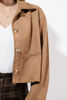 Imagen de Jacket En Suede Cuello Camisero Y Botones Frente