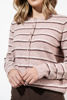 Imagen de Sweater En Rayas Botones Cuello Redondo