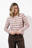 Imagen de Sweater En Rayas Botones Cuello Redondo
